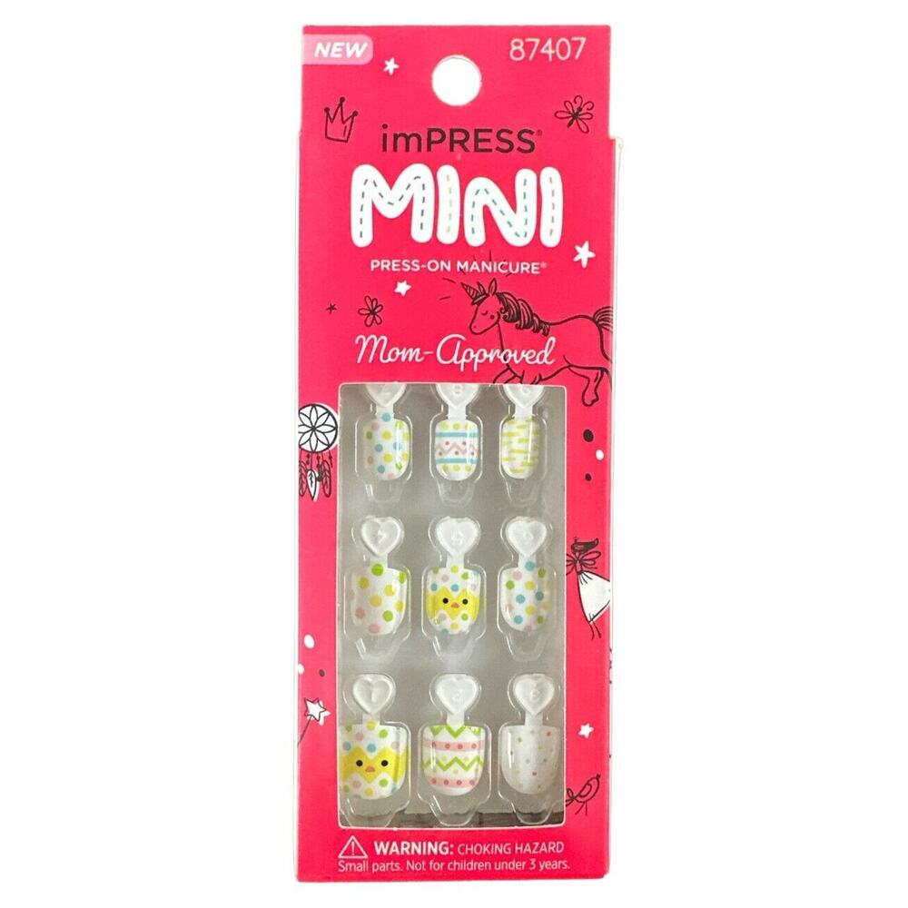 ImPRESS Mini Press On Manicure Nails For Kids 20 Nails & Mini File # 87407